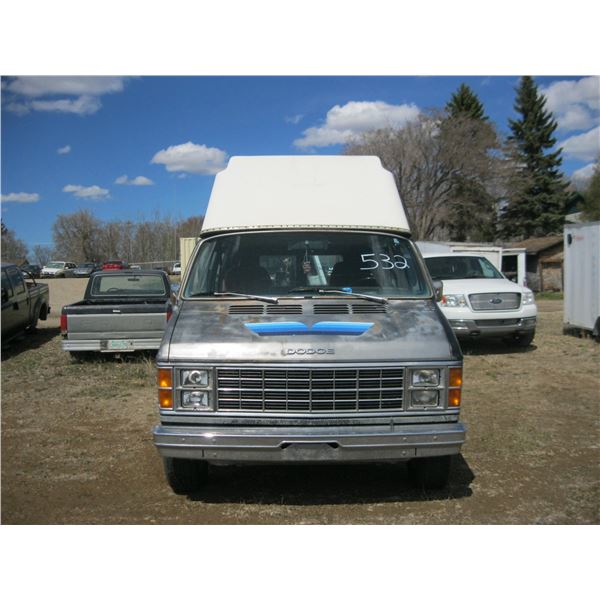 1983 Dodge Van (BLACK) 2B6HB23T0DK304629 (NO KEYS)