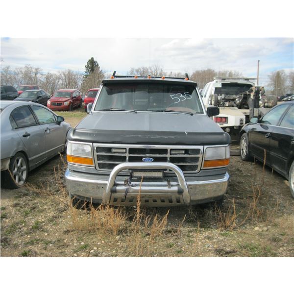 1992, FORD F150 REG CAB 2WD (GREY) 2FTEF15N0NCA82813 (NO KEYS)