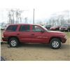 Image 2 : 2000, DODGE DURANGO 4WD (RED) 1B4HS28N2YF278168 (NO KEYS)