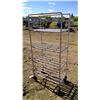 Image 2 : ONE Galvanized Steel Tray Shop Rack - On Casters
