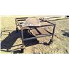 Image 3 : Large Shop Table on Heavy Duty Casters - 6'x4'x34"