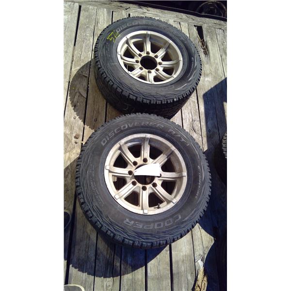 2 8 Bolt Rims w/ Tires - 265/7R-17