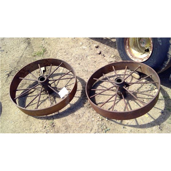 2x 34" Steel Wheels
