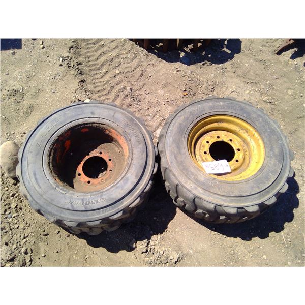 2 Bobcat Tires and Rims (12-16.5)