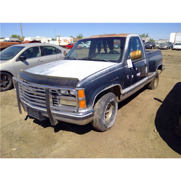 1988 CHEV C/R 10/1500 REG CAB 2WD 1GCDC14H5JZ184928 (Great Project Truck) (has keys)
