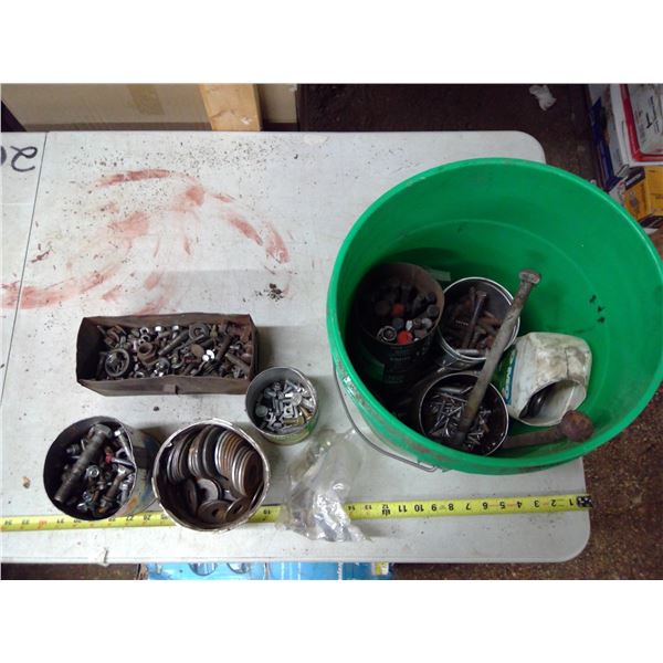 Bucket of Misc. Nuts, Bolts, Washers