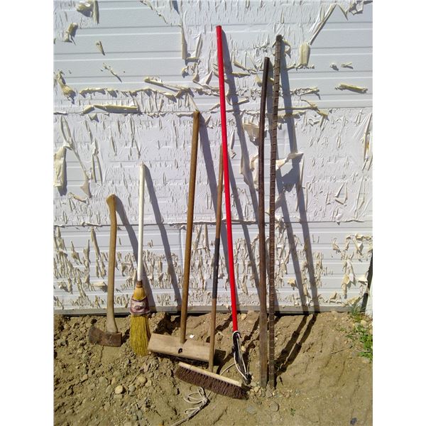 Axe, Brooms, Iron Rods