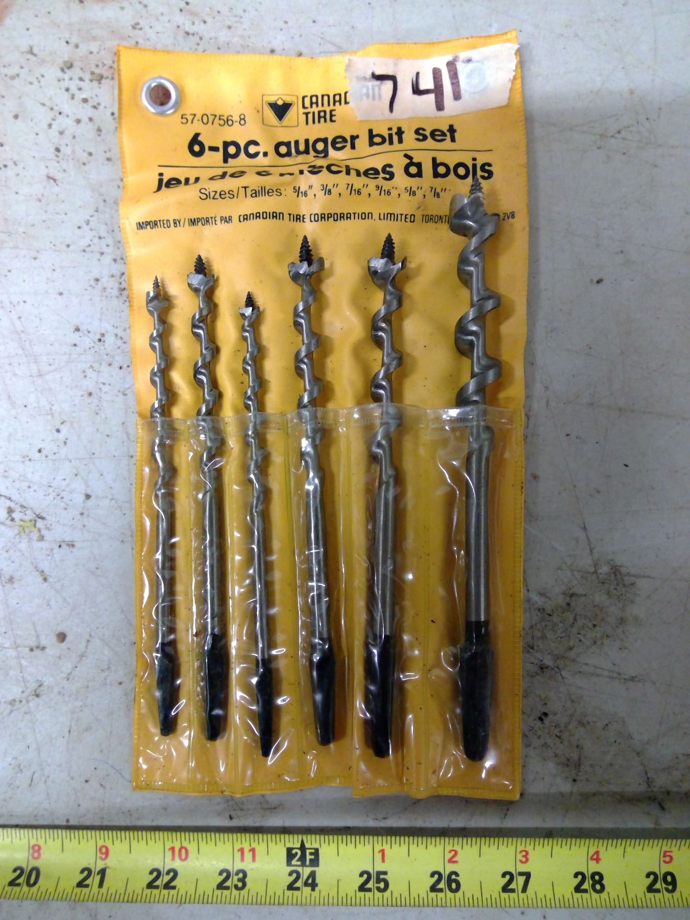 Auger Bit Set Ranges 6 Piece Auger Bit Set - Schmalz Auctions
