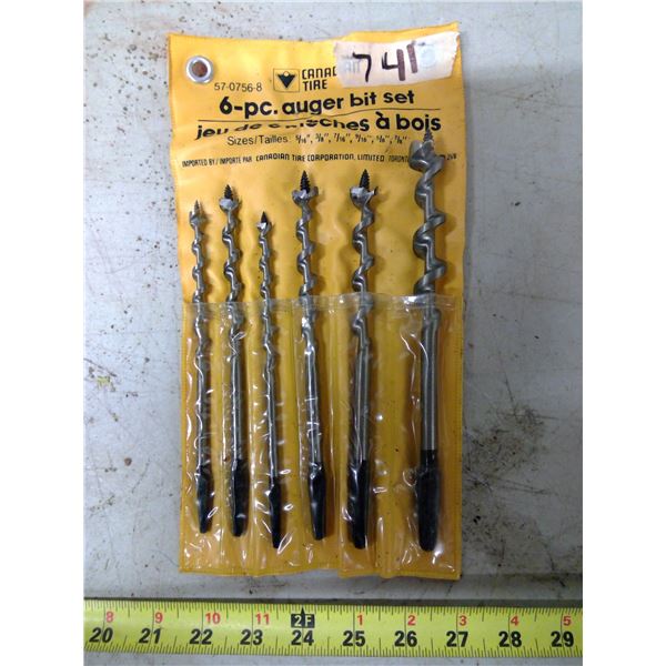 6 Piece Auger Bit Set