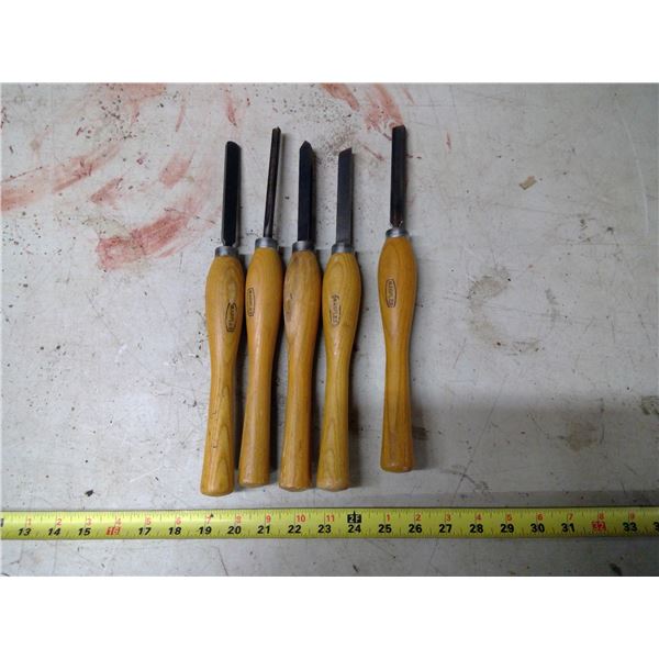 Set of Wood Lathe Tools