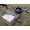 Image 4 : Pallet of Misc. - Truck Toolbox, Satellite Dish, Tire