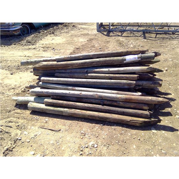Approx. 40 Fence Posts - 6' Long, 3" Diameter