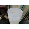 Image 2 : Plastic Garbage Cans w/ Lids - 18" Tall x 12" Across