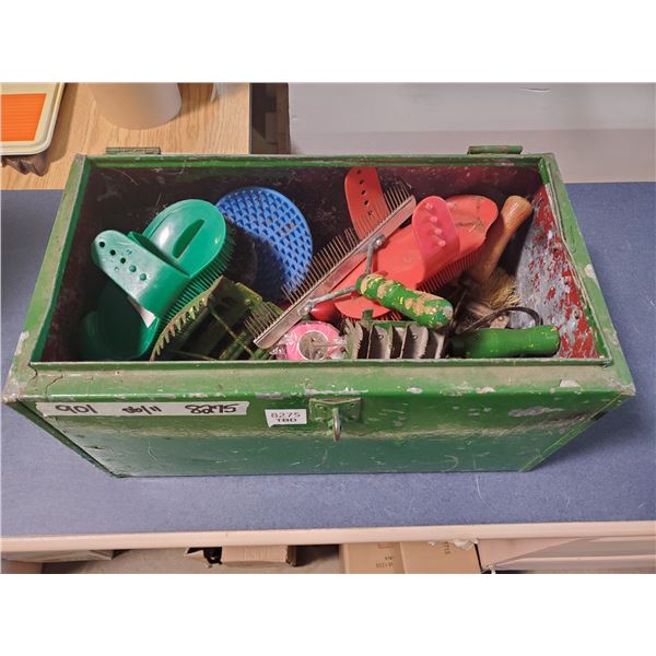 TOOL BOX FULL OF GROOMING TOOLS