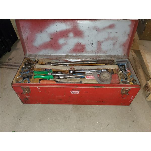 TOOL BOX FILLED W/ TOOLS