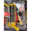 Image 2 : BOX W/ DRYWALLING TOOLS & SANDPAPER