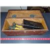 Image 1 : WOODEN TOOLBOX FILLED W/ TOOLS