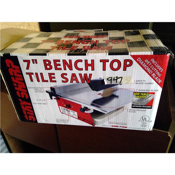 7" Bench Top Tile Saw