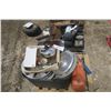 Image 3 : Pallet of misc. - Hub Caps, Stove Pipes, Jerry Cans, etc.