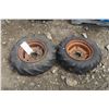 Image 1 : 2 Small Tractor Rims and Tires - 6-12