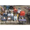 Image 1 : Pallet of misc. - Sprayer, Jerry Can, Plumbing, Aluminum Auto Parts, etc.