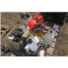 Image 4 : Pallet of misc. - Sprayer, Jerry Can, Plumbing, Aluminum Auto Parts, etc.