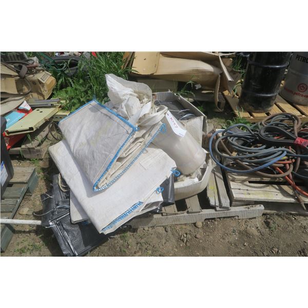 Pallet of Misc. Tarps & Canvas