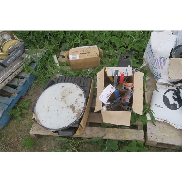 Pallet of misc. - GM Training VHS's, Paint Supplies, etc.