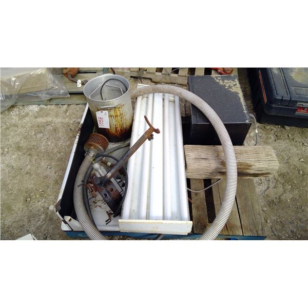 Pallet of Lights, Microwave, Angle Grinder, etc.