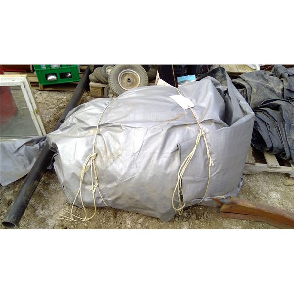Large Black/Silver Tarp