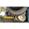 Image 4 : Pallet of Assorted Tires, Speakers, Misc. Spray Cans