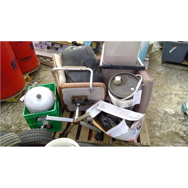 Pallet of Chairs, Headlights, etc.