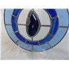 Image 3 : Stained glass window with cut stone embedded on plastic stand