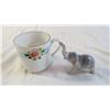 Image 2 : miniature elephant ornament (japan), small ceramic cup