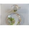 Image 4 : (2) matching teacup + saucers - N & C Bone China (England) + Royal Albert Bone China (England) - Ken