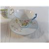 Image 4 : (3) teacups + (2) saucers - made in Japan set, Tuscan Fine Bone China set (made in England), Welling