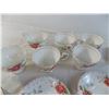 Image 2 : (6) Teacups + (5) plates (different shaped cups/saucers) + broken plate pieces - All Paragon Golden 