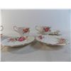 Image 6 : (6) Teacups + (5) plates (different shaped cups/saucers) + broken plate pieces - All Paragon Golden 