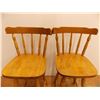 Image 2 : *(2) Counter height wooden stools - 23" tall