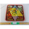 Image 1 : Tin chinese checkers board with marbles