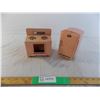 Image 1 : Japan Tin stove + fridge (pink doll set pieces)