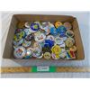 Image 1 : Box of pinback buttons - assorted