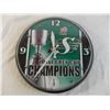 Image 2 : Sask Roughriders wall clock (battery operated)