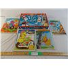 Image 1 : (4) kids puzzles + cat in hat game