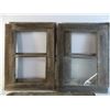 Image 3 : (5) antique wooden windows with (2) panels of glass