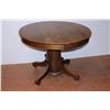 Image 1 : *Round Wood table with extending leaves (42”W,leaves 10”)