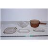 Image 1 : Serving plate/dishes,bow,glass pot