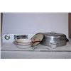 Image 1 : Roasting pan,vintage oven part,misc pots/dishes
