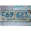 Image 2 : Saskatchewan 1976 License Plates(2),Saskatchewan plates (1)