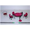 Image 1 : Miniature table and chair set (6 pieces)